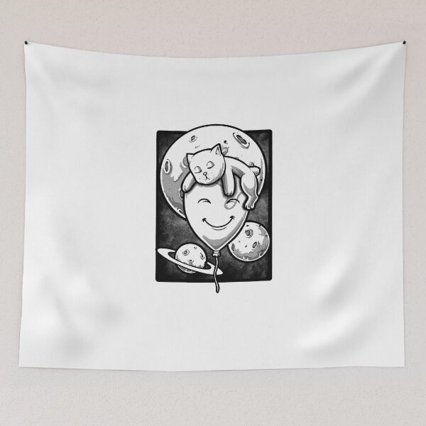 Item preview, Sleepy Cat on The Galaxy designed and sold by Iyyuphoria.