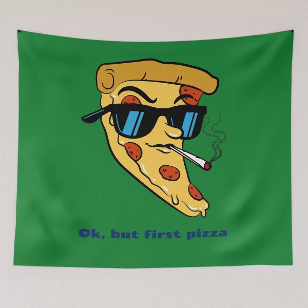 Item preview, Ok, But First Pizza. Cool Pizza Lovers designed and sold by Rebel-Design.