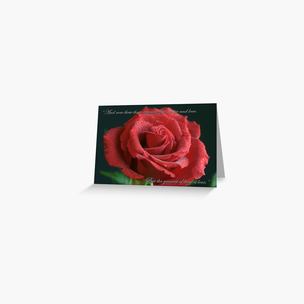 The Greatest of These is Love Greeting Card