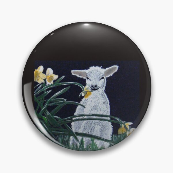 Item preview, spring lamb and daffodils designed and sold by angipangi7.