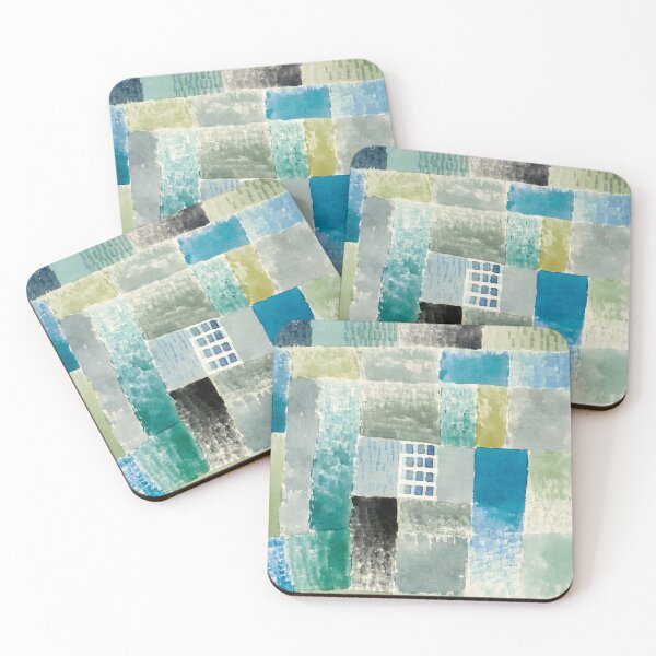 Item preview, Abstract Blue House Painting designed and sold by JoyforU.