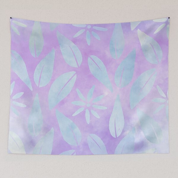 Item preview, Lovely Purple Leaves Flowers - Fantasy Jungle Pattern Design Gift designed and sold by danzoart.