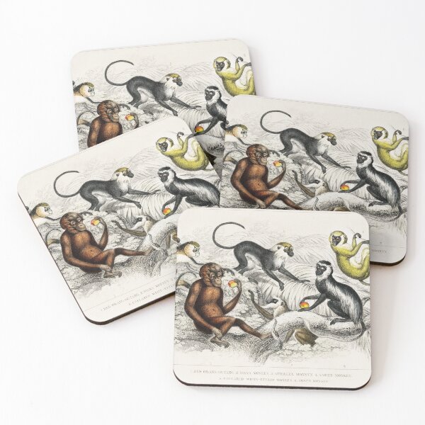 Item preview, Collection of monkeys and orang utans designed and sold by Nikiolilalala.