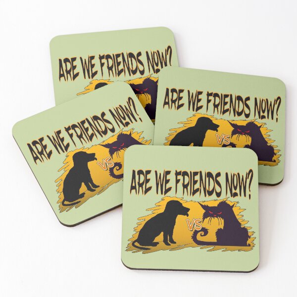 Item preview, Are We Friends Now, Cat vs Dog  designed and sold by ronnieyoung.