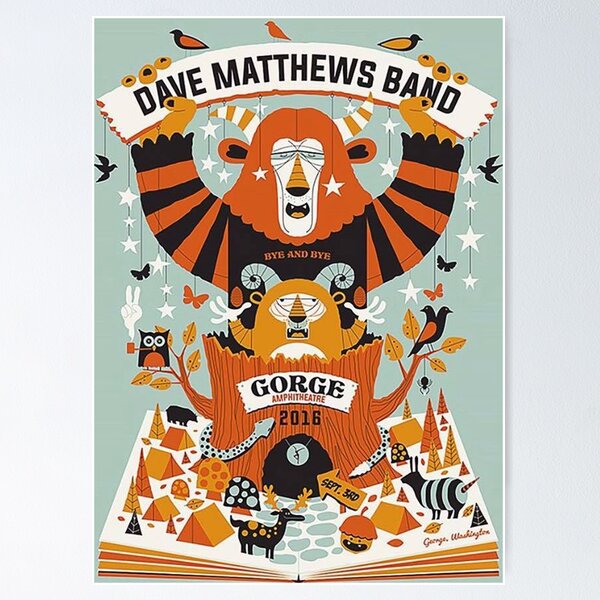 Item preview, DMB25 The Gorge Amphitheatre George WA, TOUR 2016 designed and sold by muhtarjamil.