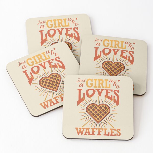 Item preview, Just a girl who loves waffles designed and sold by weilertsen.