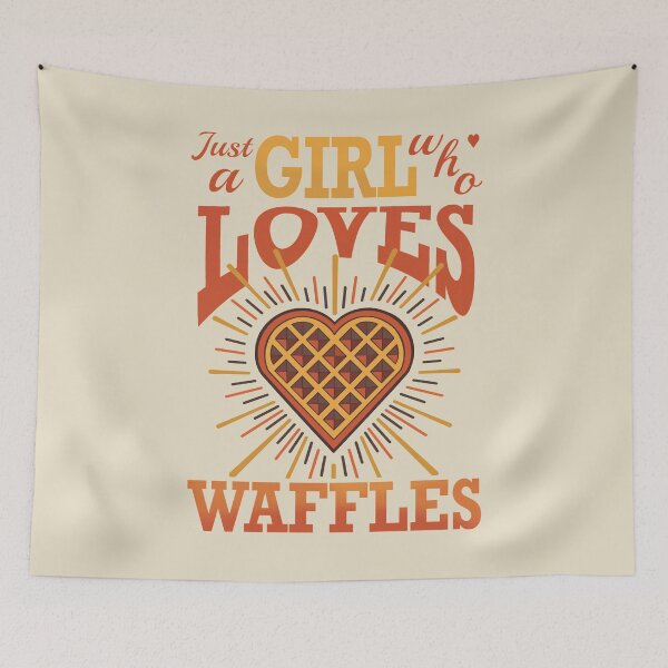 Item preview, Just a girl who loves waffles designed and sold by weilertsen.