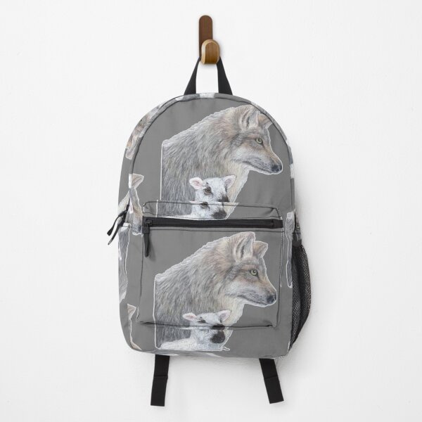Item preview, The wolf and the lamb - animal world art work designed and sold by NathBros.