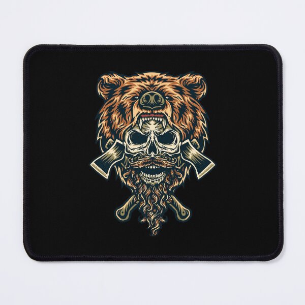 Item preview, Lumberjack Skull Bear designed and sold by Vector Scout Lab.