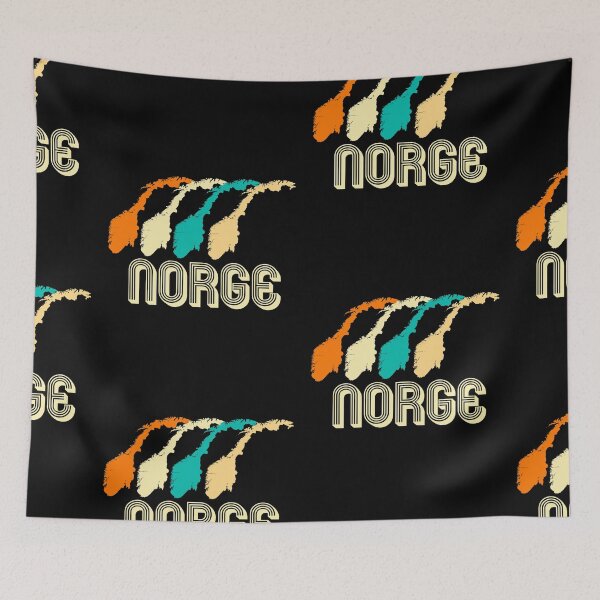 Item preview, Norway Norwegian Norge Retro Map designed and sold by Mila1946.