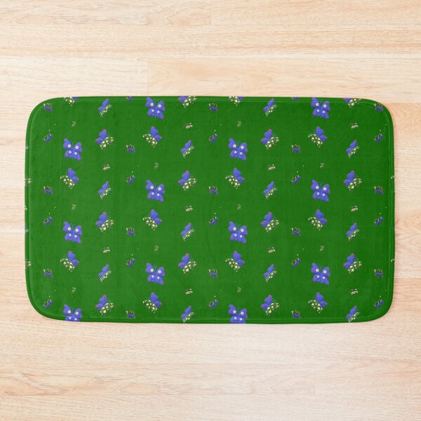 Item preview, blue butterfly green background designed and sold by miaterinka.