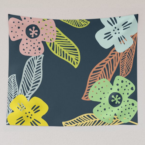 Item preview, Abstract Watercolor Plants Pattern designed and sold by aniicreates.