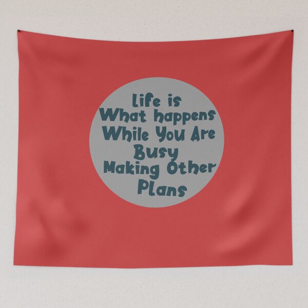 Item preview, John Lennon quote - Life is what happens designed and sold by Heddar Badreddine.