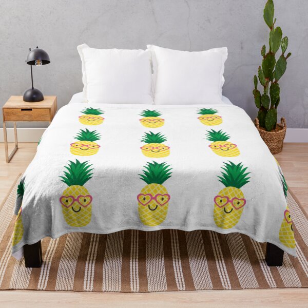 Item preview, Fun pineapple faces seamless designed and sold by Gurshnet68.