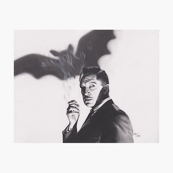 Item preview, Original Charcoal Drawing of Vincent Price in The Bat designed and sold by brittnideweese.
