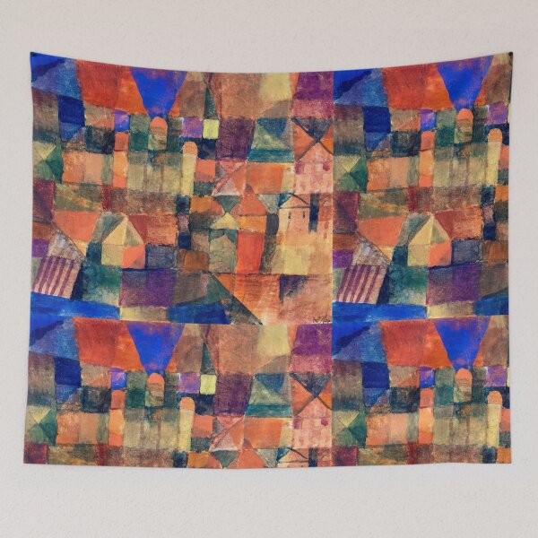 Item preview, Colorful Abstract City Painting designed and sold by JoyforU.