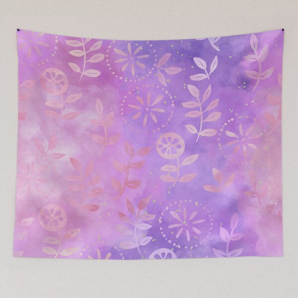 Item preview, Awesome Purple Round Flowers - Fantasy Jungle Pattern Design Gift designed and sold by danzoart.