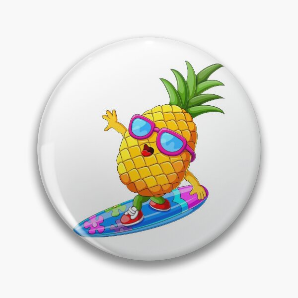Item preview, Fun pineapple faces seamless designed and sold by Gurshnet68.
