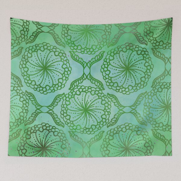 Item preview, Awesome Green Mandala Damask - Green Jungle Pattern Design Gift designed and sold by danzoart.