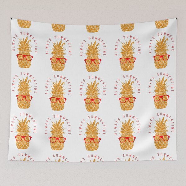 Item preview, Fun pineapple faces seamless designed and sold by Gurshnet68.