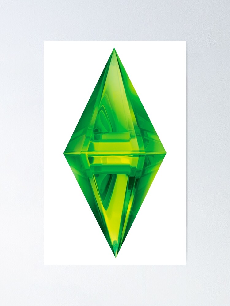 The Sims 3 Plumbob Poster By Freeorca Redbubble