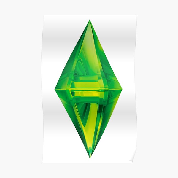 The Sims 3 Plumbob Poster By Freeorca Redbubble