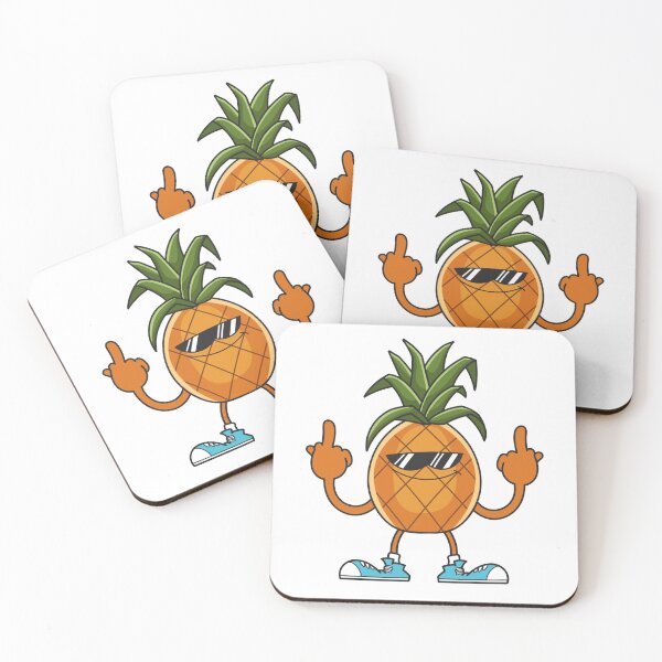 Artikelvorschau, Lustige Ananas-Gesichter nahtlos entworfen und verkauft von Gurshnet68.