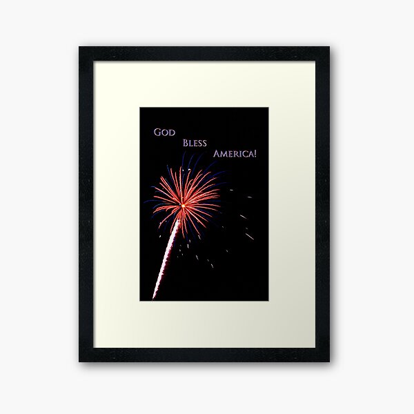 God Bless America Framed Art Print