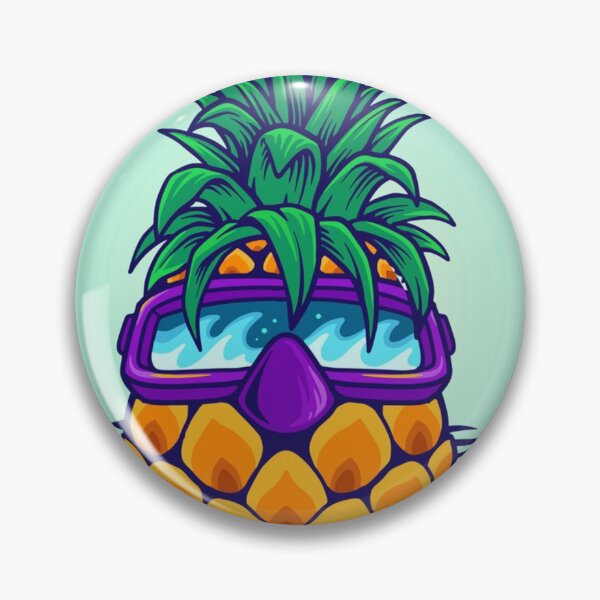 Item preview, Fun pineapple faces seamless designed and sold by Gurshnet68.