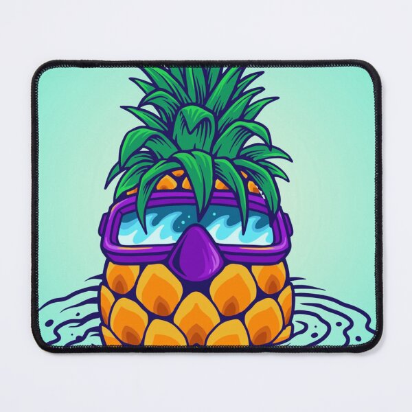 Item preview, Fun pineapple faces seamless designed and sold by Gurshnet68.
