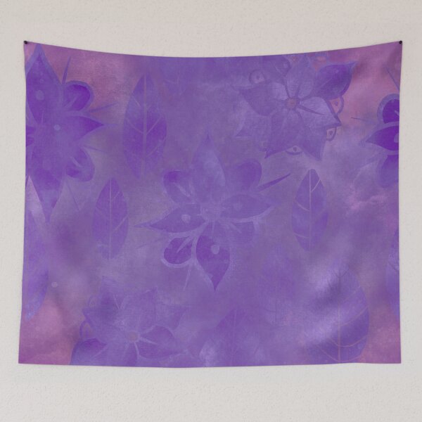 Item preview,  Purple Flowers - Fantasy Jungle Pattern Design Gift designed and sold by danzoart.