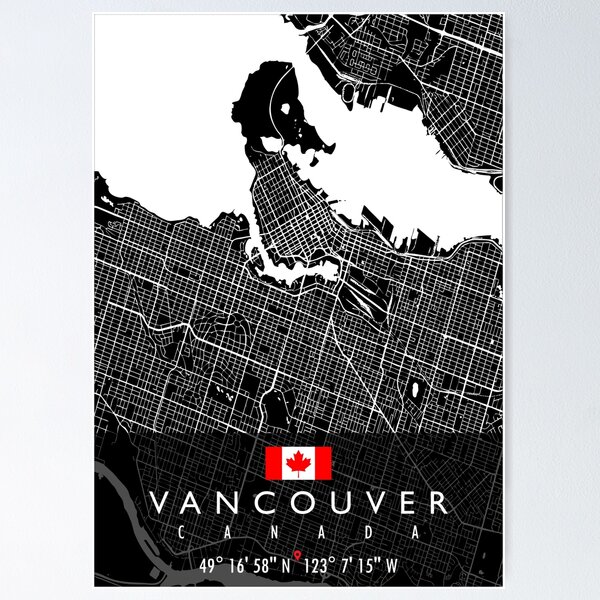 Item preview, VANCOUVER MAP CANADA designed and sold by hatimelhag.