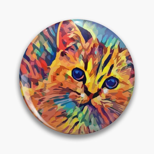 Item preview, Bright Colorful Tabby Kitten VRS2 designed and sold by vivendulies.