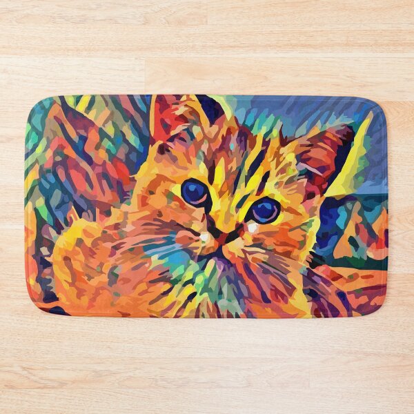 Item preview, Bright Colorful Tabby Kitten VRS2 designed and sold by vivendulies.