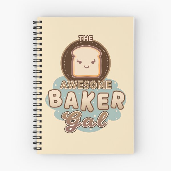 Item preview, The Awesome Baker Gal: A Cute Kawaii smiling bread  designed and sold by AxelGreen72.