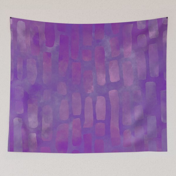 Item preview, Purple Rectangle Art - Fantasy Jungle Pattern Design Gift designed and sold by danzoart.