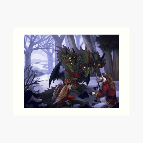 Winter Meeting Art Print
