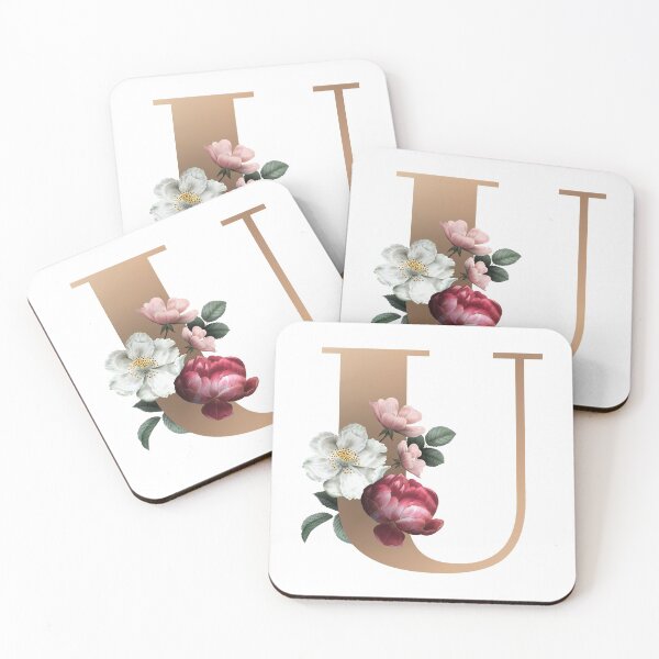 Item preview, Flowers Letter U Flowers floral Art Design Happy Life Apparel Essential Motivation Inspiration Joy Mood Tree Mountain Earth designed and sold by DesignByHeartUK.