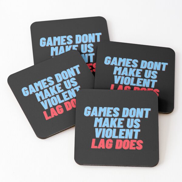 Item preview, Games don't make us violent, lag does designed and sold by Meek-Anime.