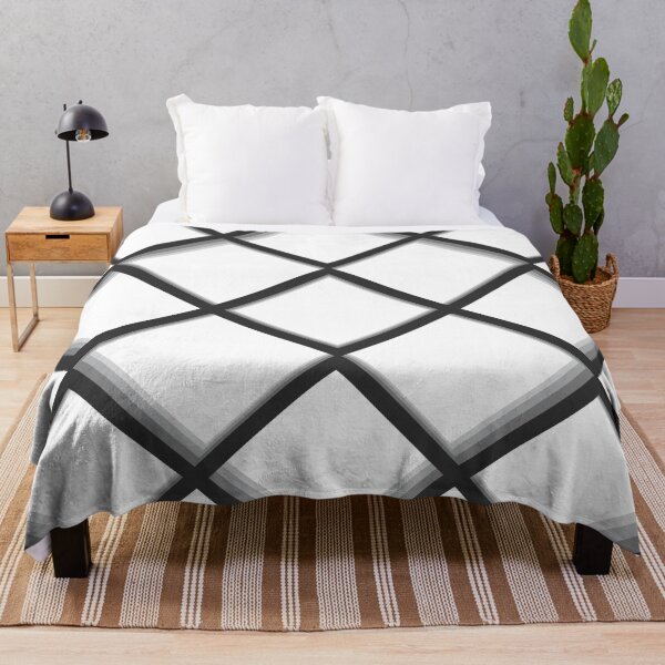 Item preview, Dark gray and light grays diamond shaped criss cross diagonal lines pattern designed and sold by BLMcreations.