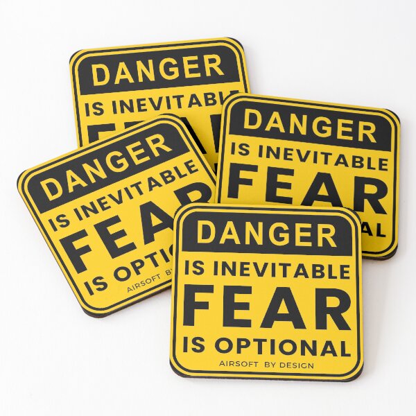 Item preview, Danger is Inevitable Fear is Optional designed and sold by AirsoftBD.