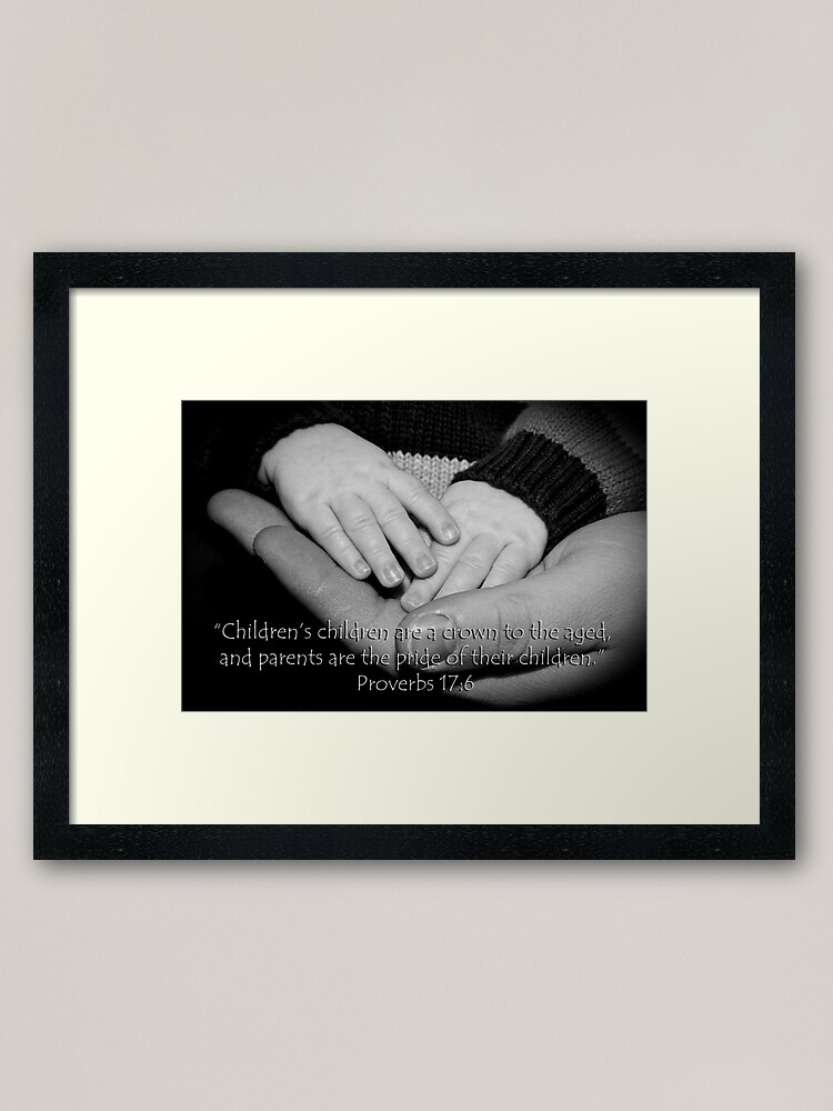 Alternate view of Crown to the aged Framed Art Print
