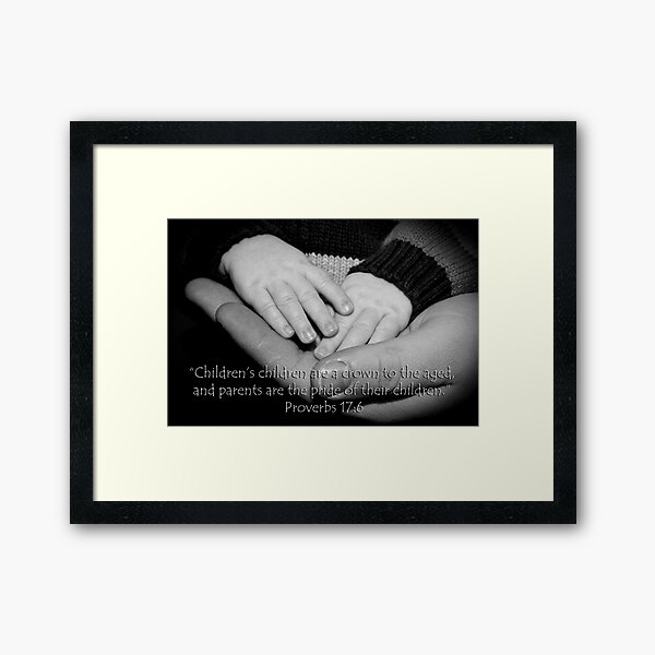 Crown to the aged Framed Art Print