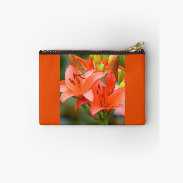 Item preview, Blooming orange lily flowers and buds  designed and sold by Arletta Cwalina.