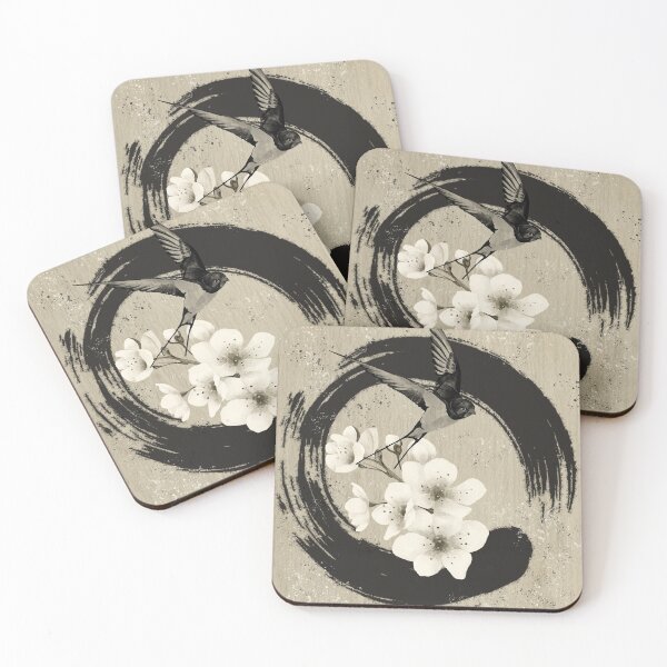 Item preview, Enso with swallow and cherry blossoms designed and sold by LuciaS.