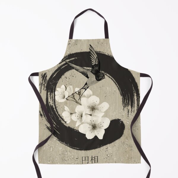 Item preview, Enso with swallow and cherry blossoms designed and sold by LuciaS.