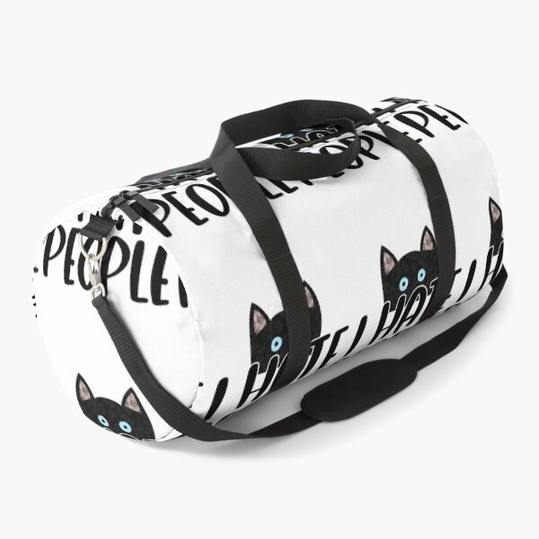 Item preview, I hate people black cat- Funny men’s and women’s  designed and sold by Designs Of all kinds.