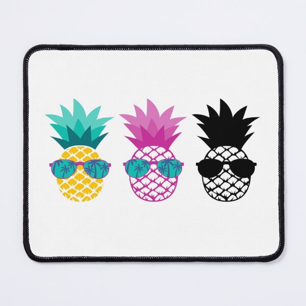 Item preview, Fun pineapple faces seamless designed and sold by Gurshnet68.