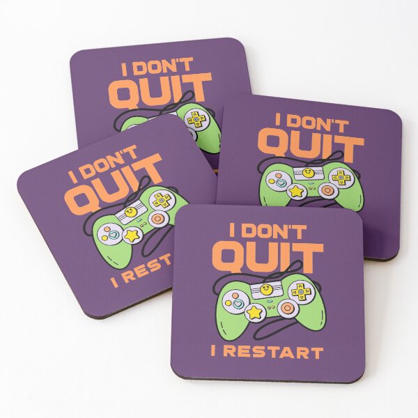 Item preview, I Don't Quit, I Restart - Gamer designed and sold by MnEmzStudio.