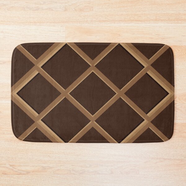 Item preview, Brown diamond shaped criss cross diagonal lines pattern designed and sold by BLMcreations.